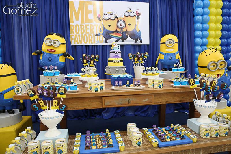 festa minions Azul