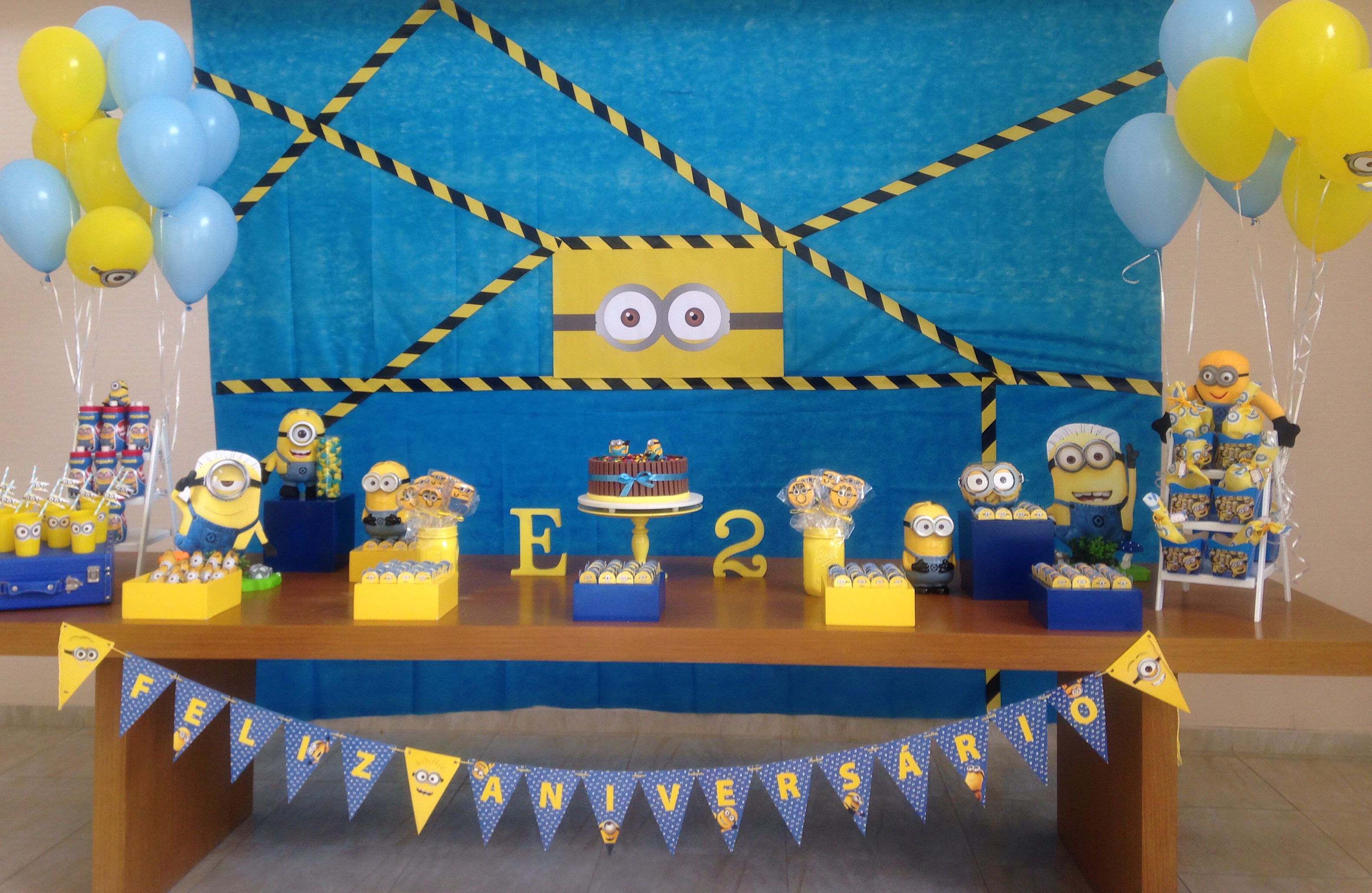 festa minions Azul