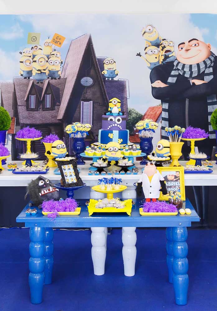 festa minions Azul