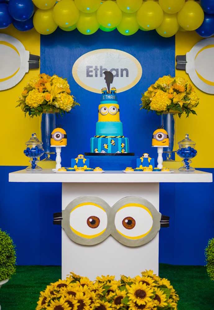 festa minions Azul