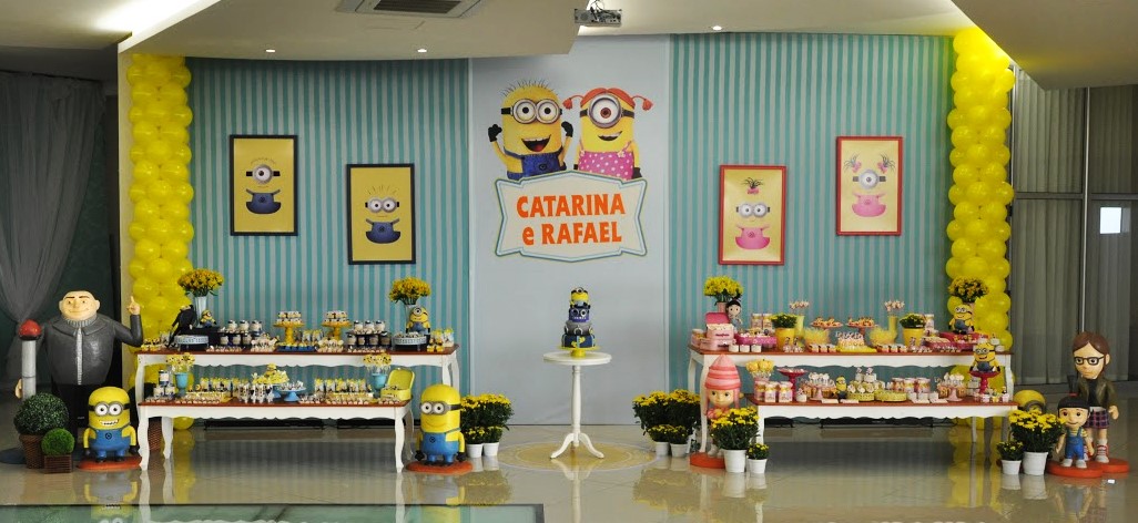 festa minions Azul