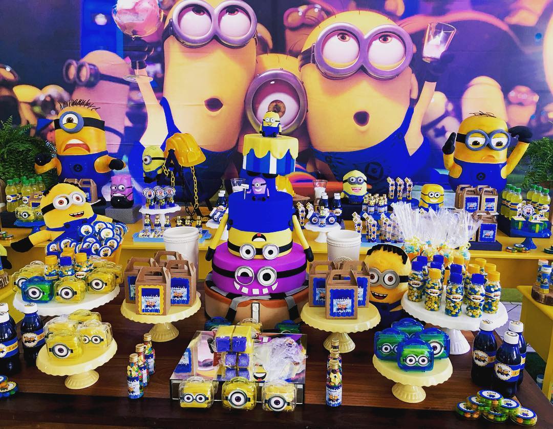 festa minions Azul