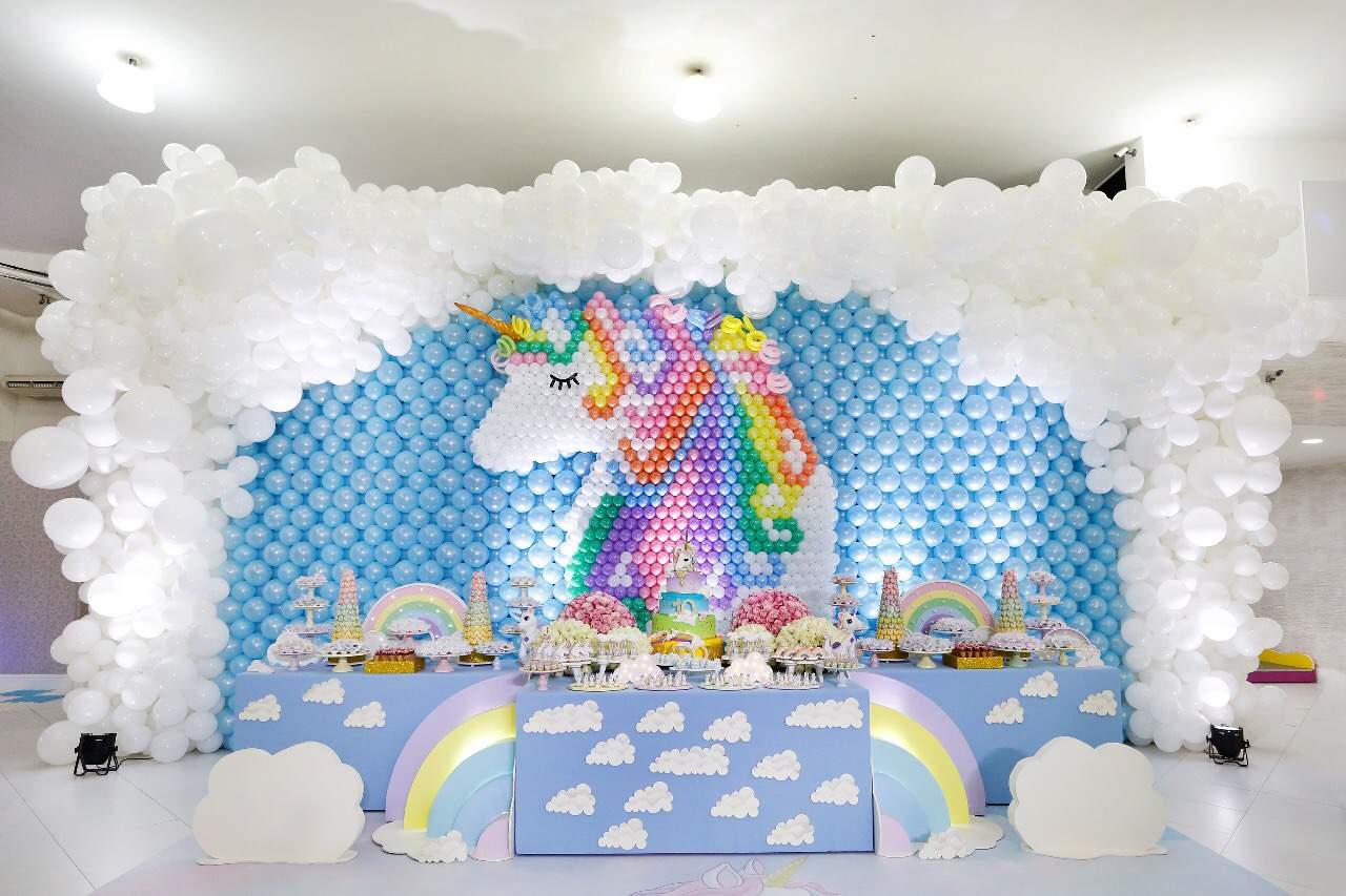 festa unicornio Luxo