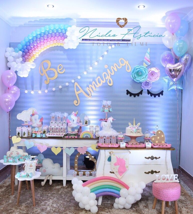 festa unicornio Luxo