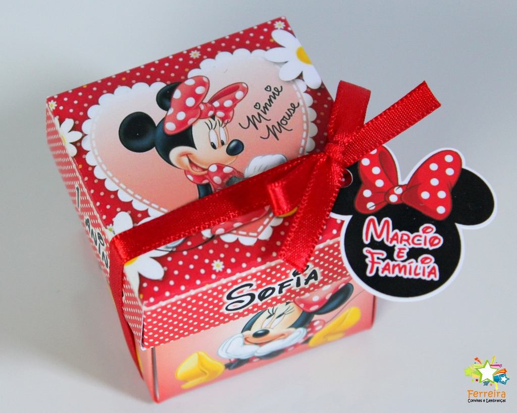 convite da minnie Luxo