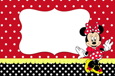 convite da minnie Para Imprimir