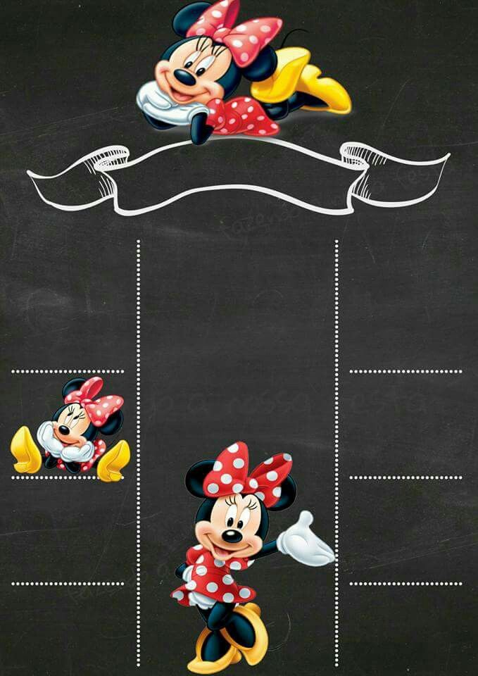 convite da minnie Virtual