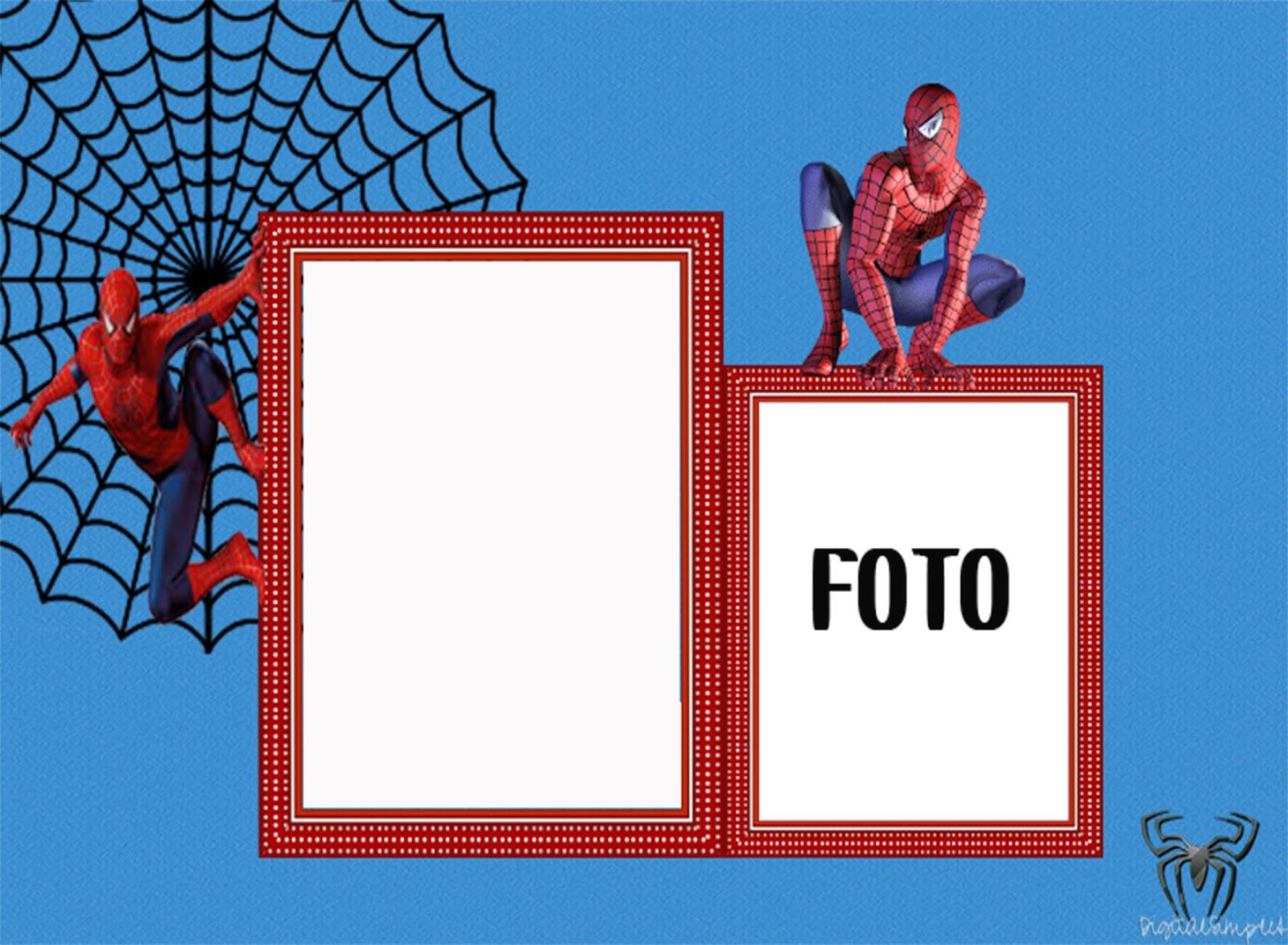 Convite Homem-Aranha Com Foto