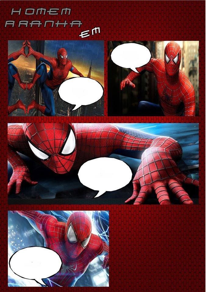 Convite Homem-Aranha Em Quadrinhos