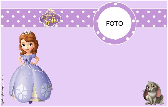 Convite Princesa Sofia Para Editar