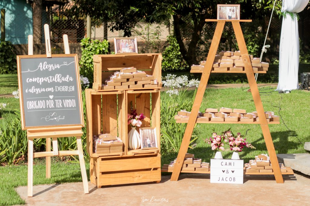 decoração de casamento simples Ao Ar Livre