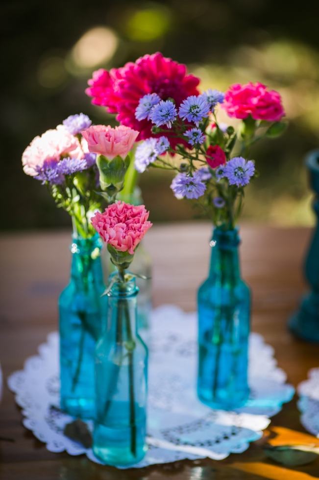 decoração de casamento simples Azul