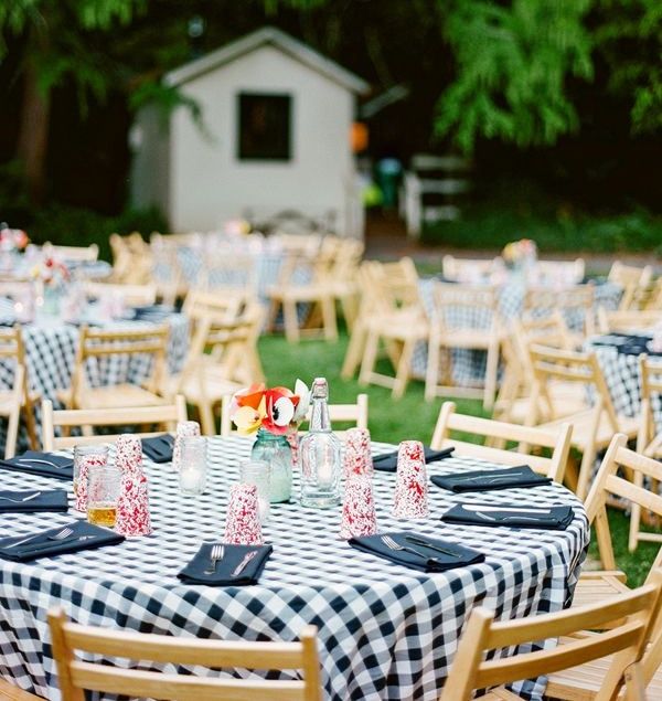 decoração de casamento simples Chácara