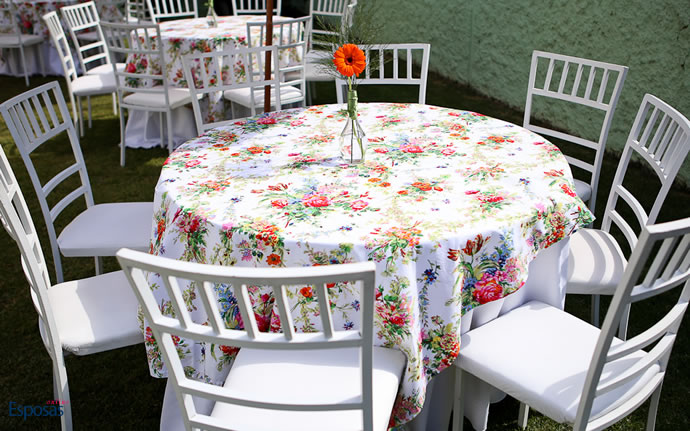 decoração de casamento simples Chácara