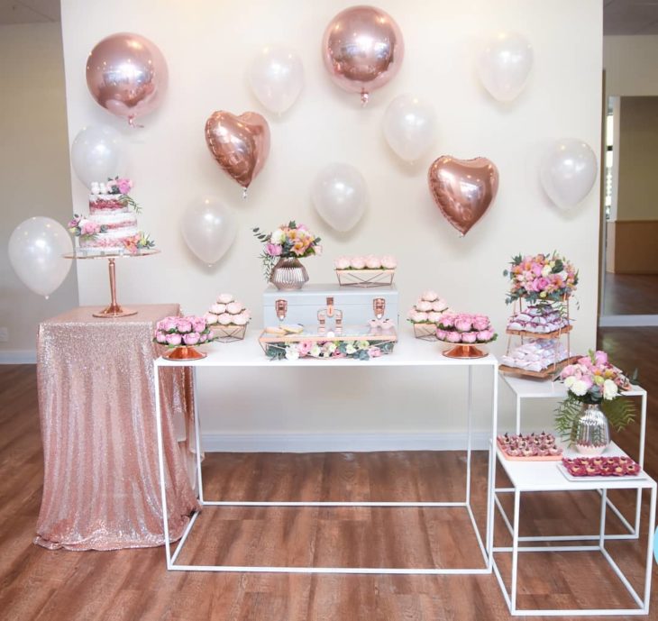 decoração de casamento simples Rosa