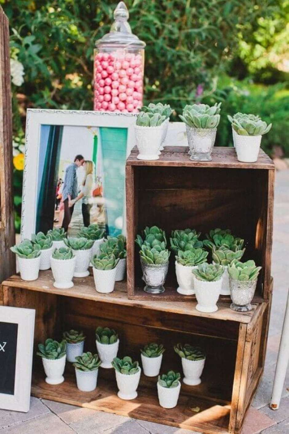 decoração de casamento simples Rústico