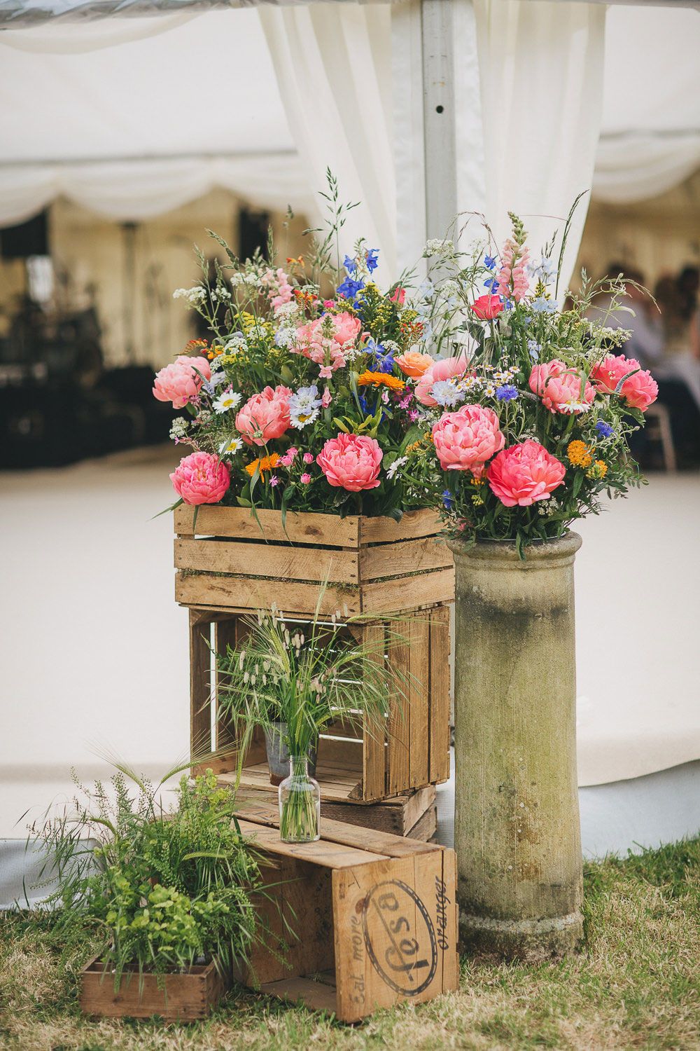 decoração de casamento simples Rústico