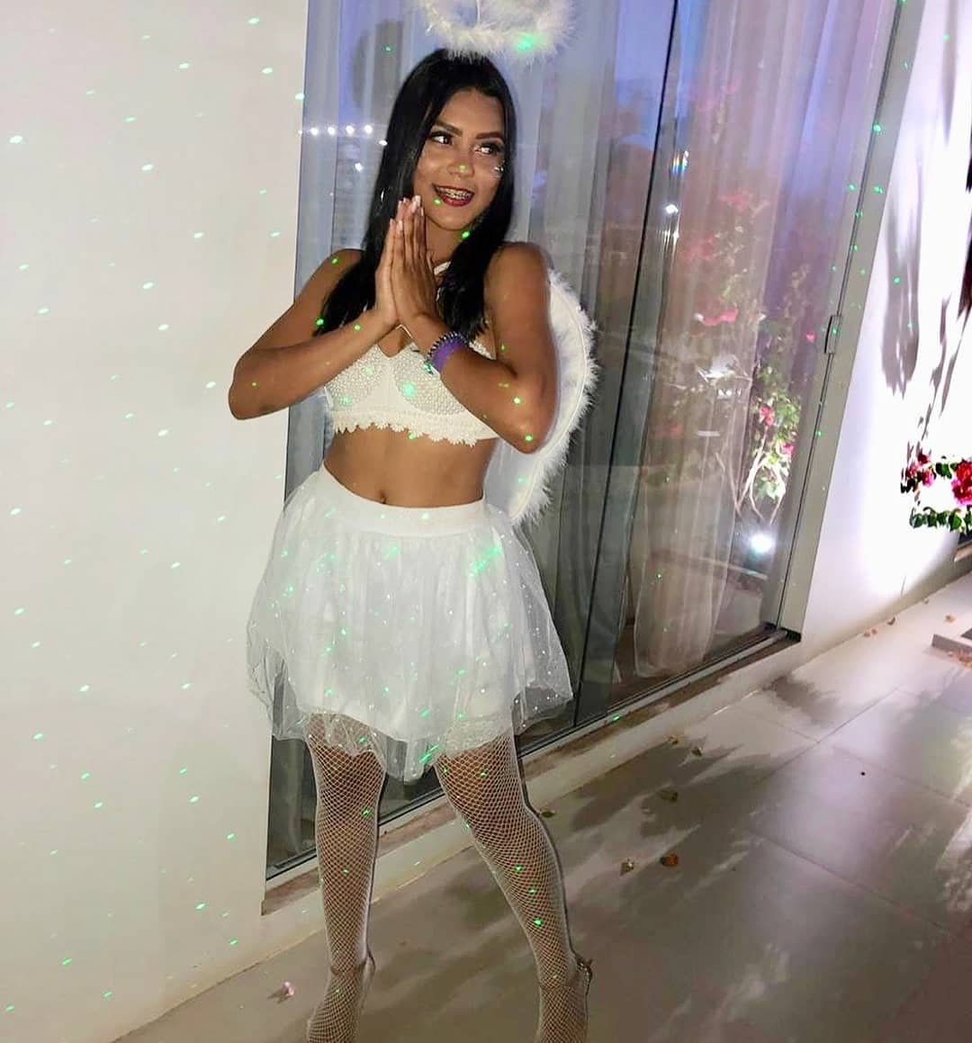 fantasia de anjo Com Saia de Tule