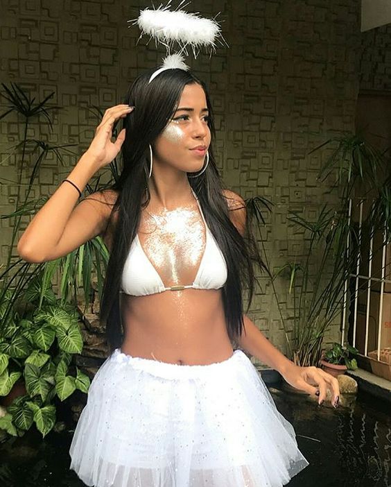 fantasia de anjo Com Saia de Tule