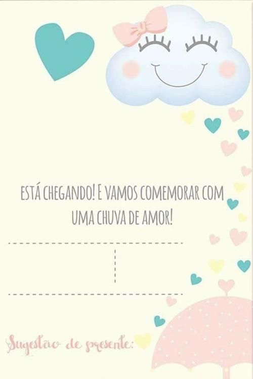 festa chuva de amor Convite