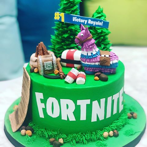 festa fortnite Bolo Decorado