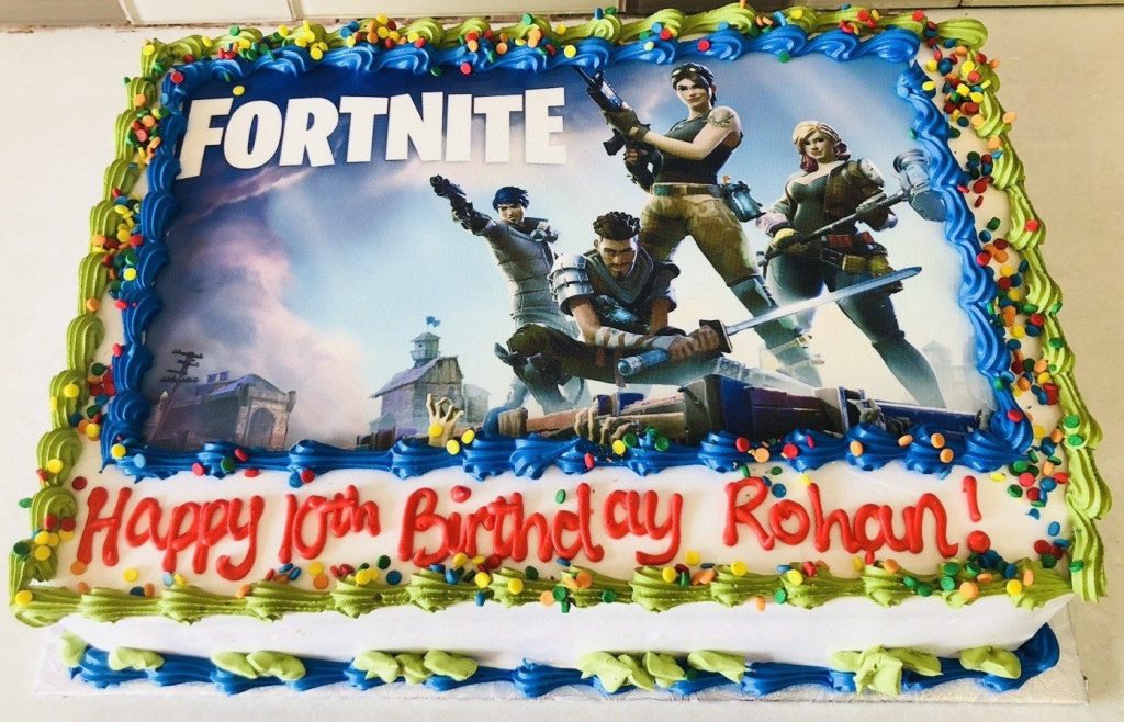 festa fortnite Bolo Decorado