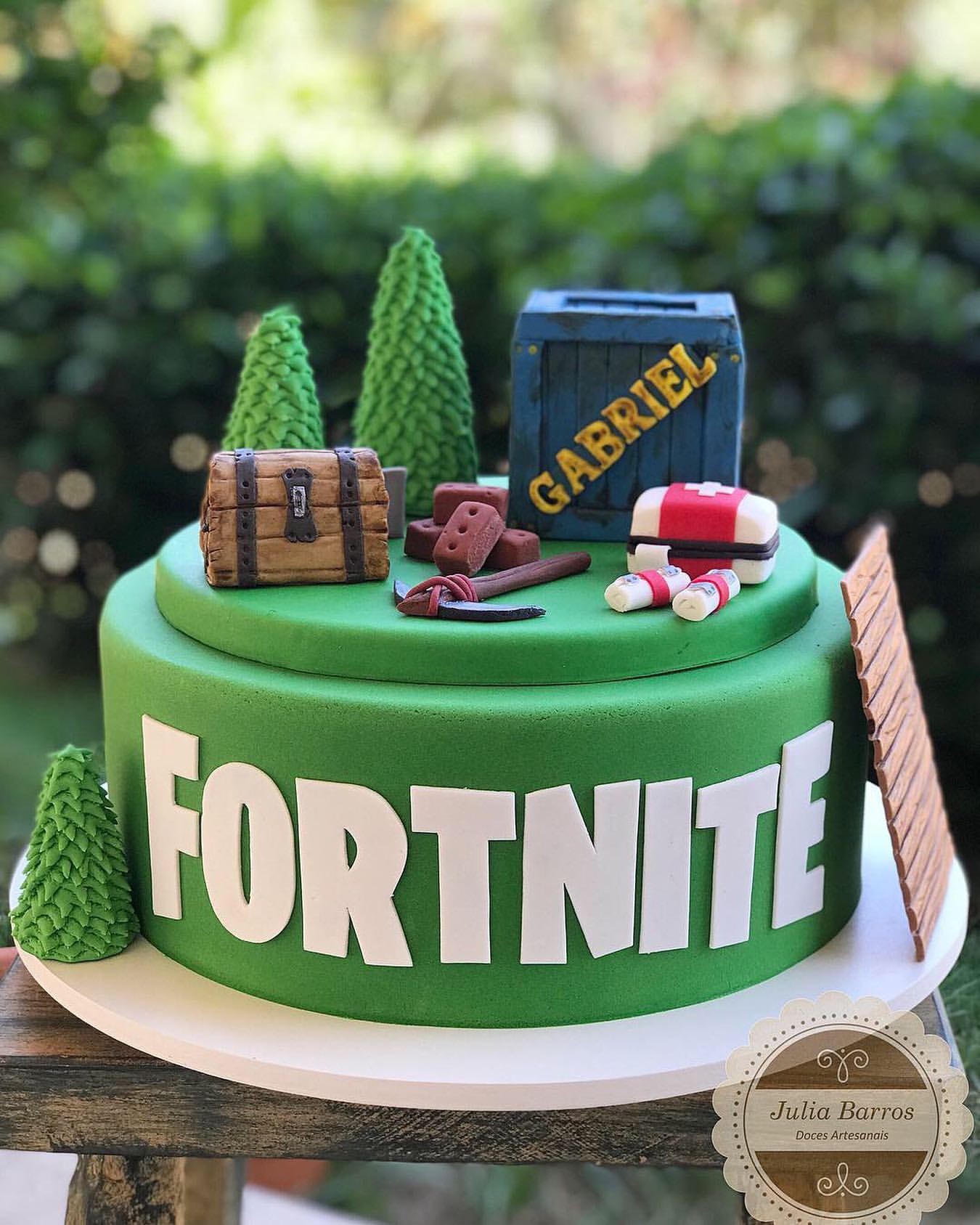 festa fortnite Bolo Decorado