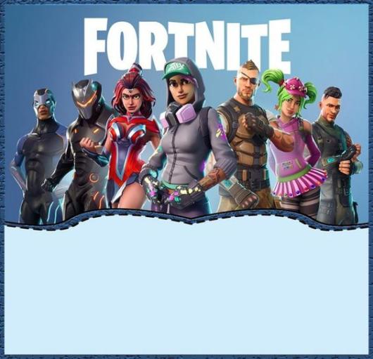 festa fortnite Convite