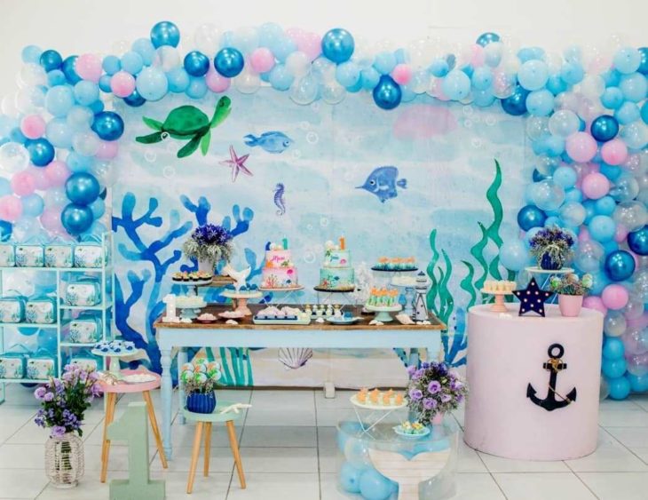 festa fundo do mar Infantil