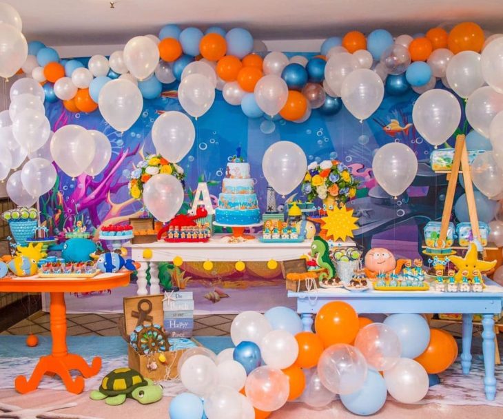 festa fundo do mar Infantil