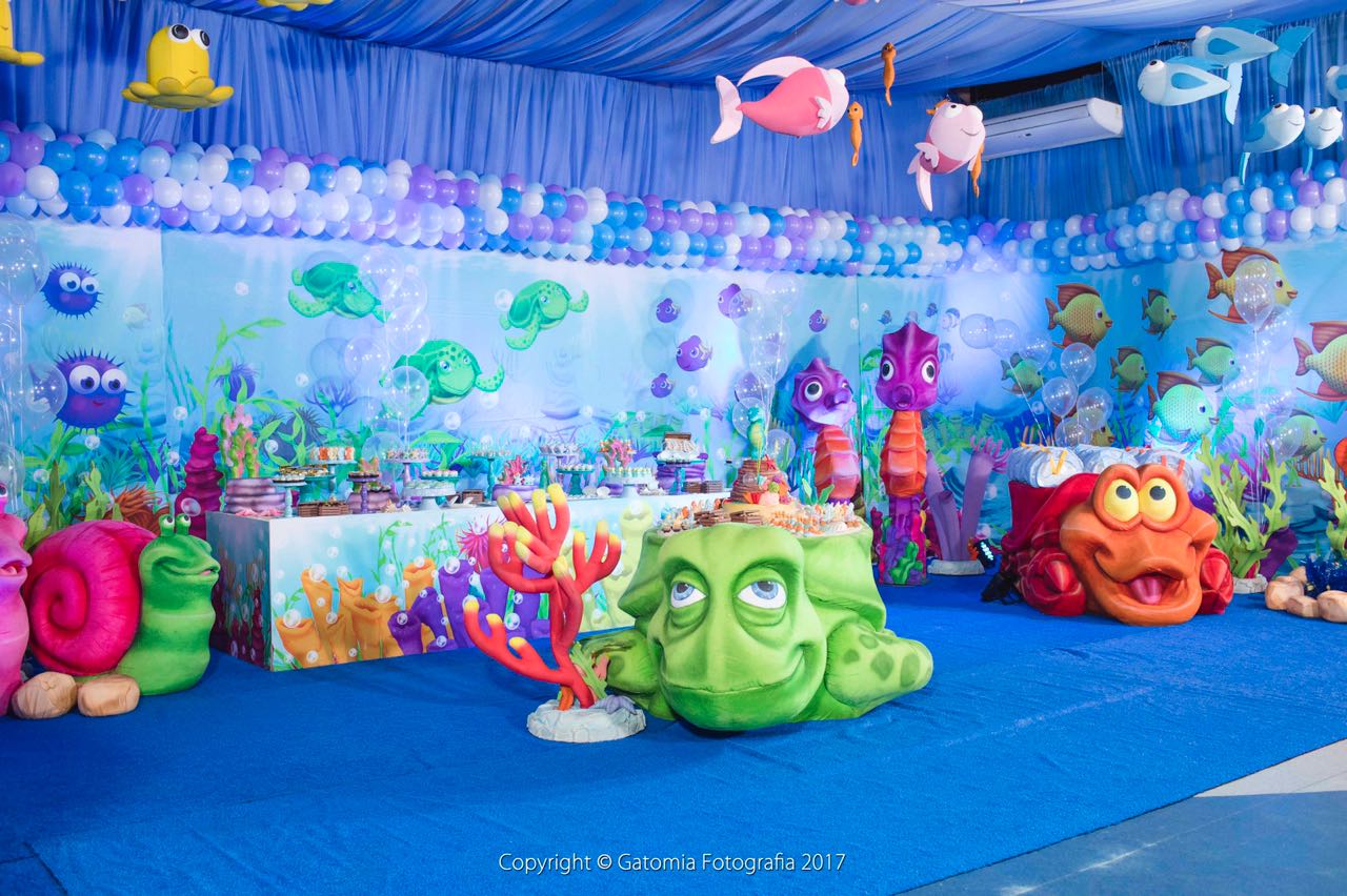 festa fundo do mar Infantil