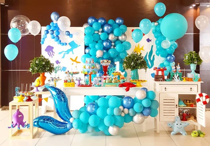 festa fundo do mar Infantil