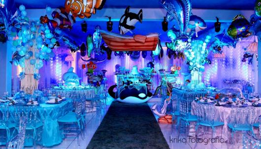 festa fundo do mar Luxo