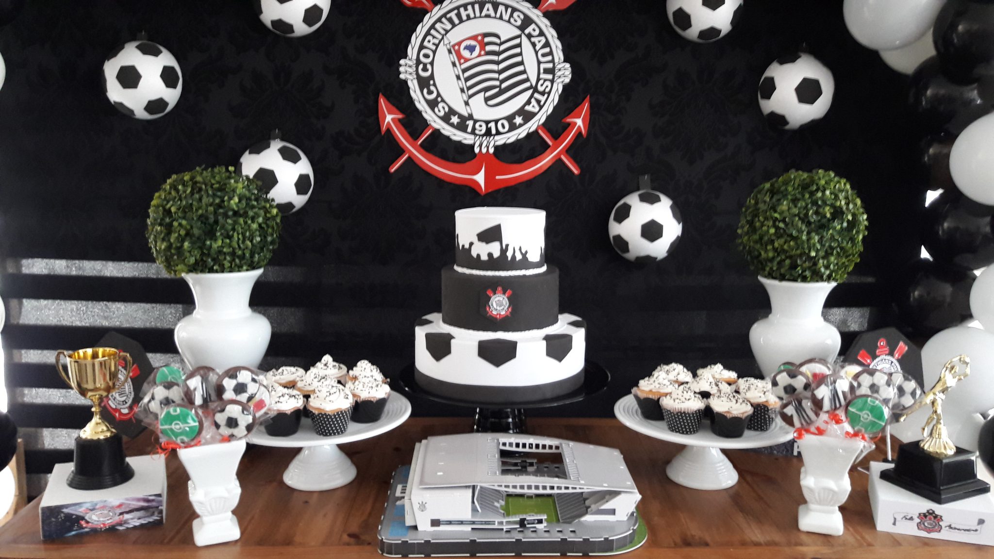 festa futebol Corinthians