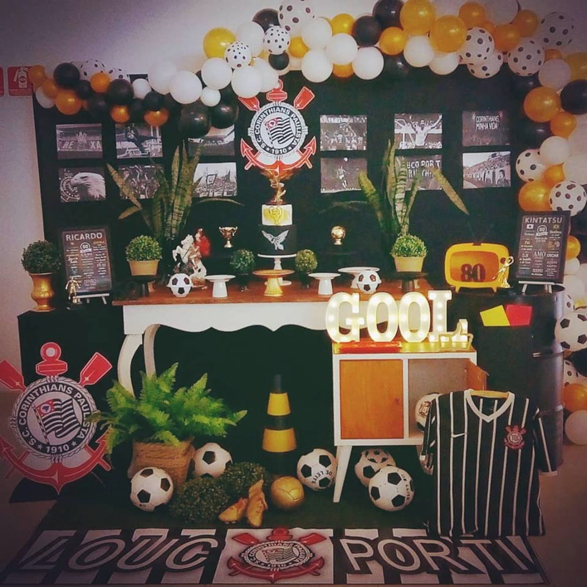 festa futebol Corinthians