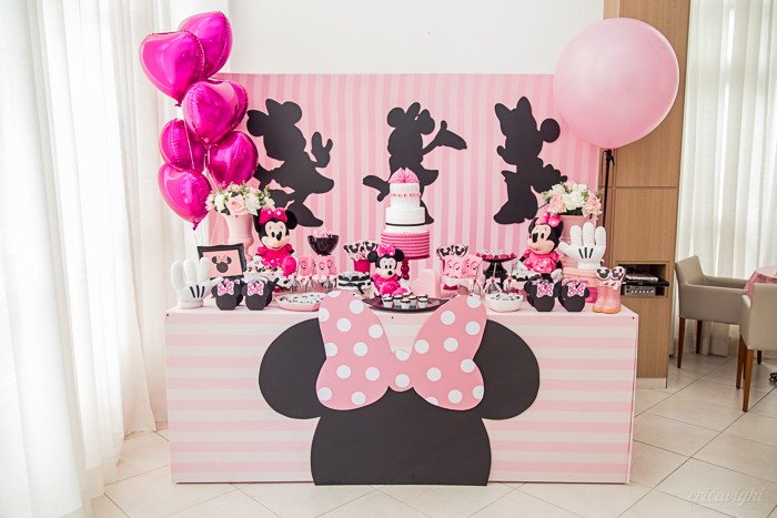 festa minnie Rosa