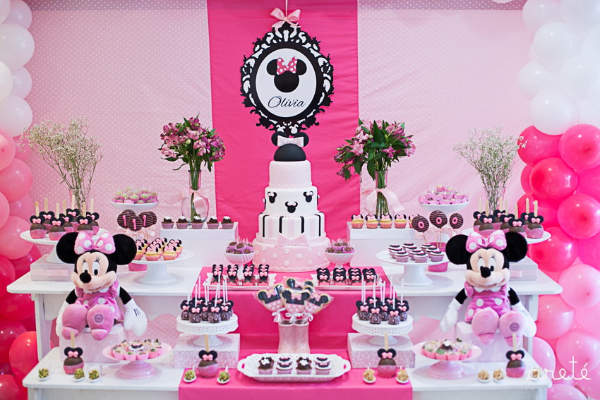 festa minnie Rosa