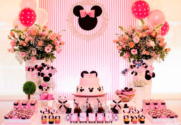 festa minnie Rosa