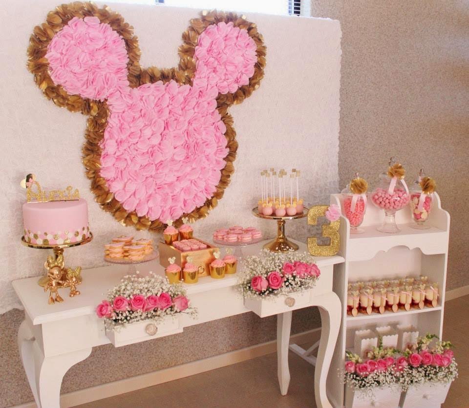 festa minnie Rosa