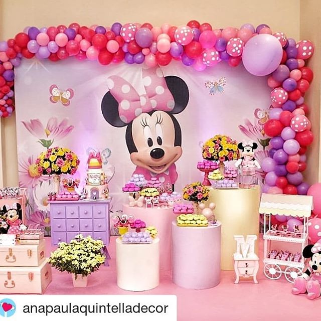 festa minnie Rosa