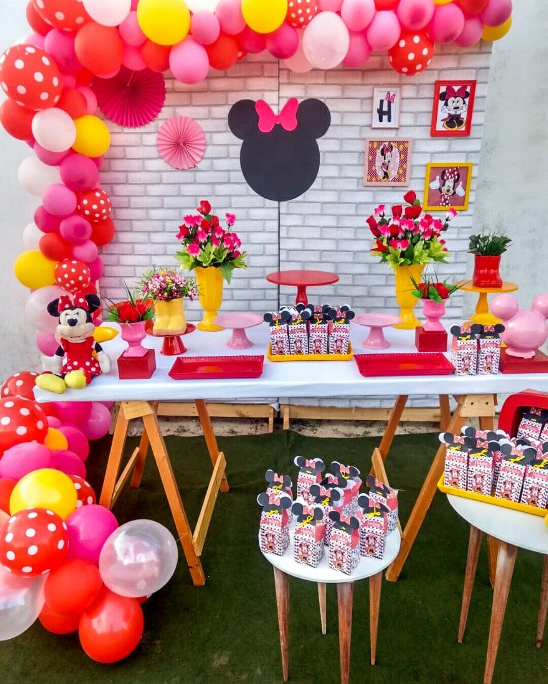 festa minnie Rosa