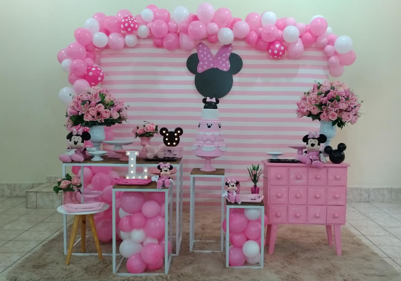 festa minnie Rosa