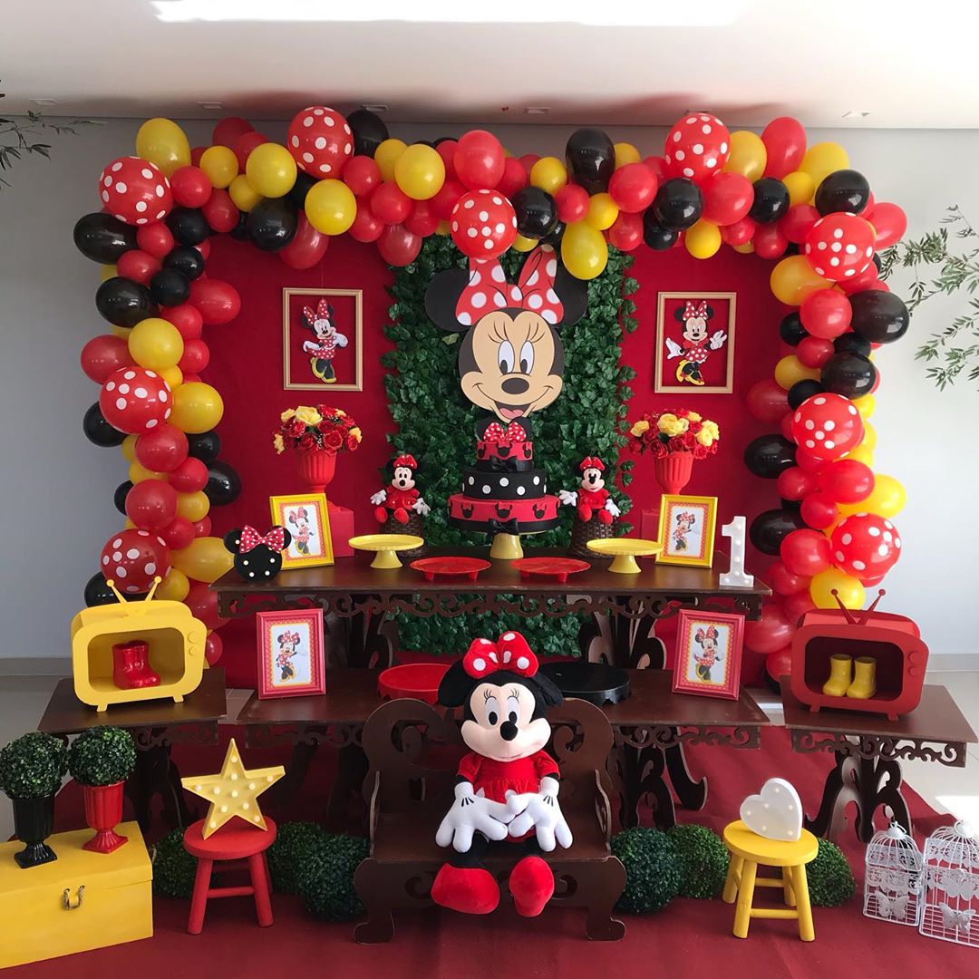 festa minnie Vermelha