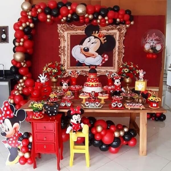 festa minnie Vermelha