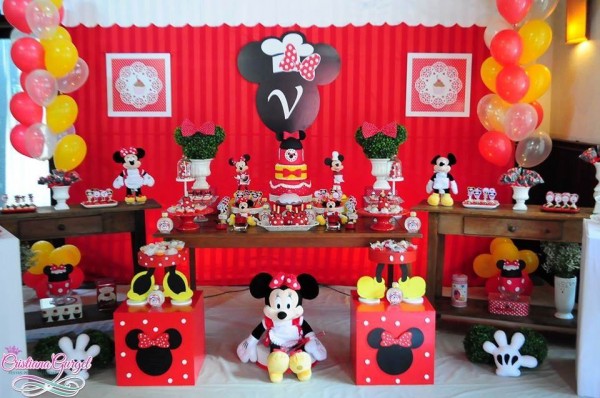 festa minnie Vermelha