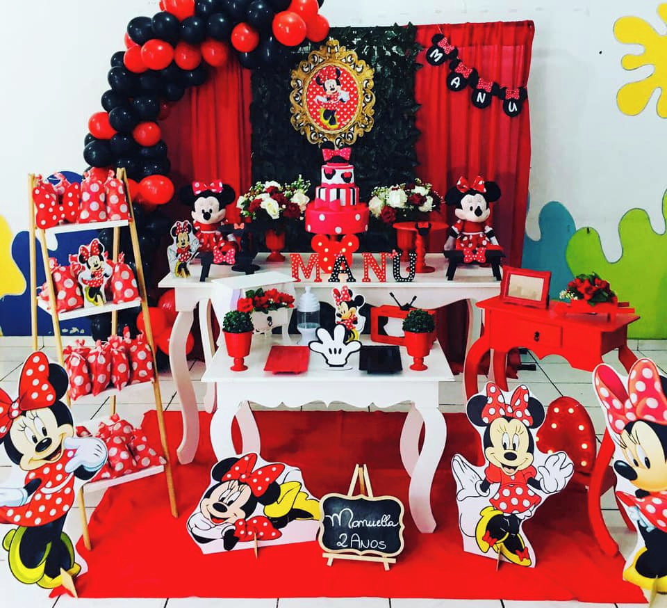 festa minnie Vermelha