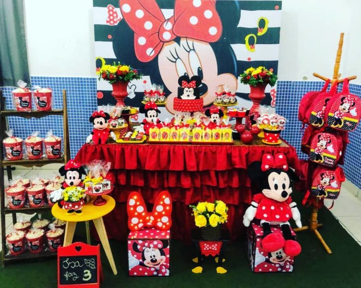 festa minnie Vermelha