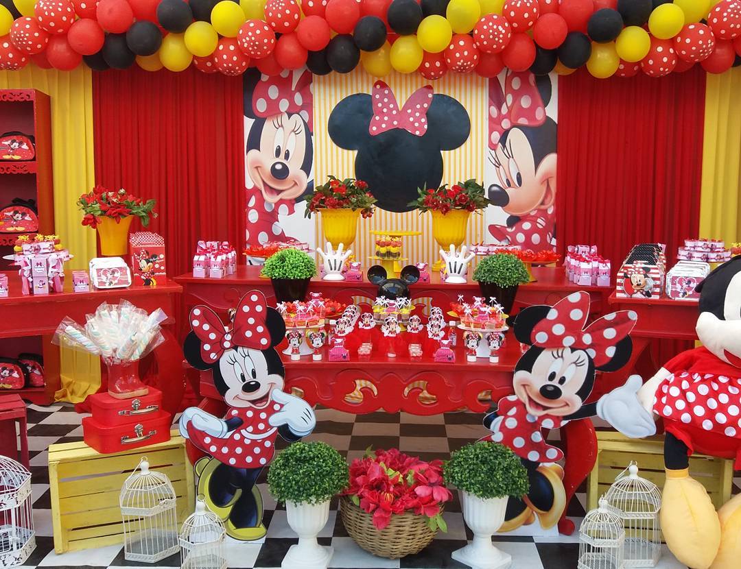 festa minnie Vermelha