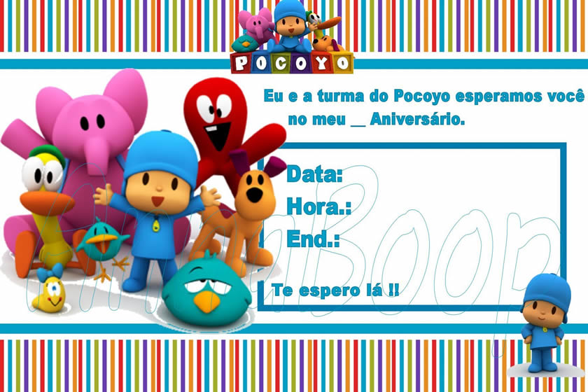 Festa Pocoyo Convite