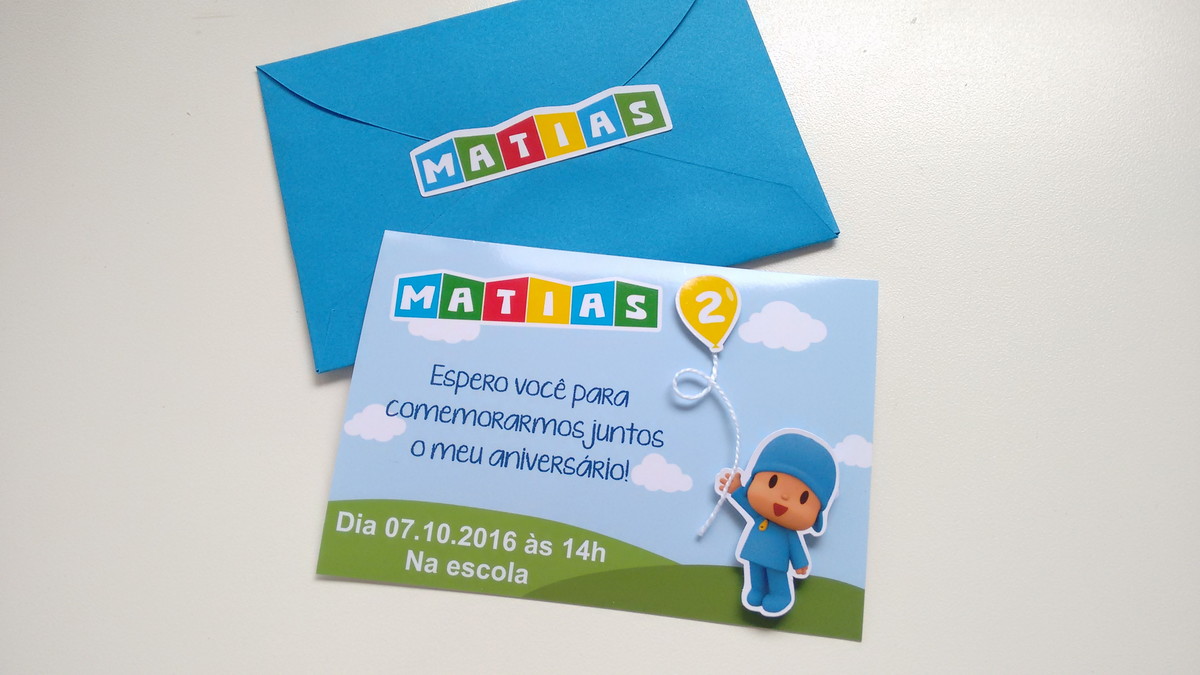 Festa Pocoyo Convite